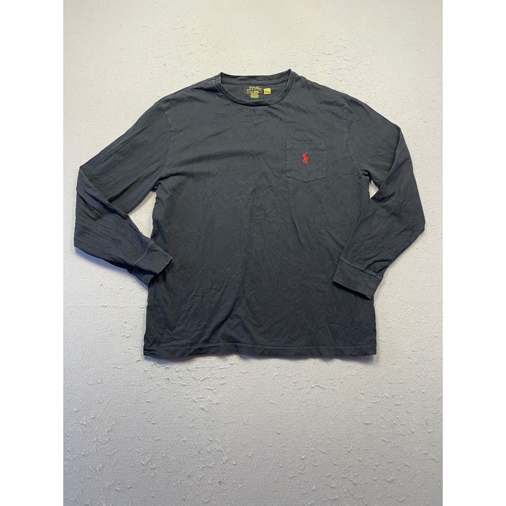 Polo Ralph Lauren T-Shirt Cotton Black Large Mens